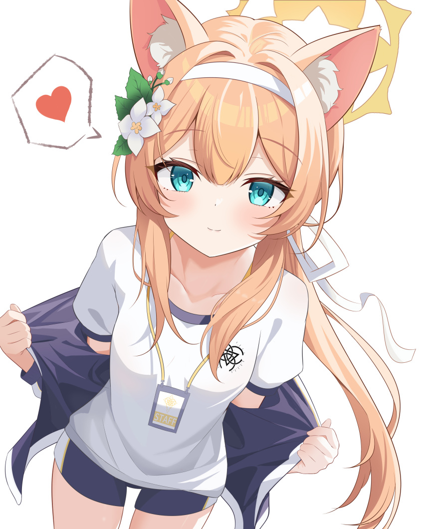 1girl, absurdres, animal_ear_fluff, animal_ears, blue_archive, blue_eyes, blush, closed_mouth