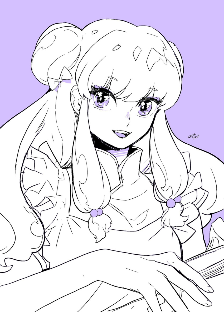 1girl, anenaka, bell, chinese_clothes, commentary_request, double_bun, hair_bun, hair_ornament