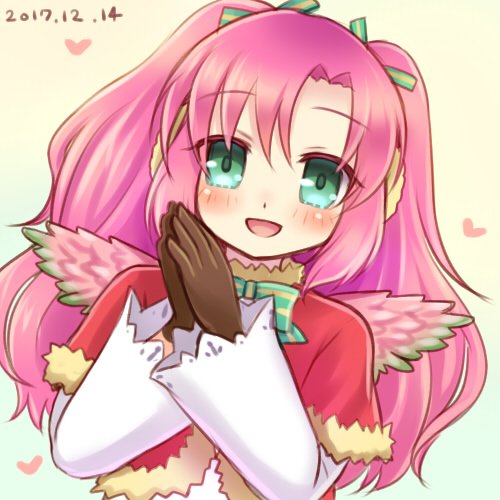 1girl, bird_girl, bow, bowtie, brown_gloves, capelet, commentary_request, dated