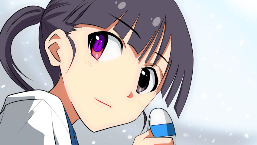 eyepatch, eyepatch_off, eyepatch_removed, heterochromia, highres, idolmaster, nami2, parody