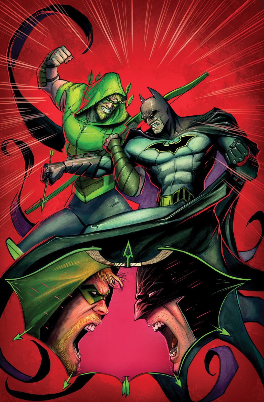 2boys, bat_mask, batman, batman_(series), batman_symbol, battle, belt, bodysuit