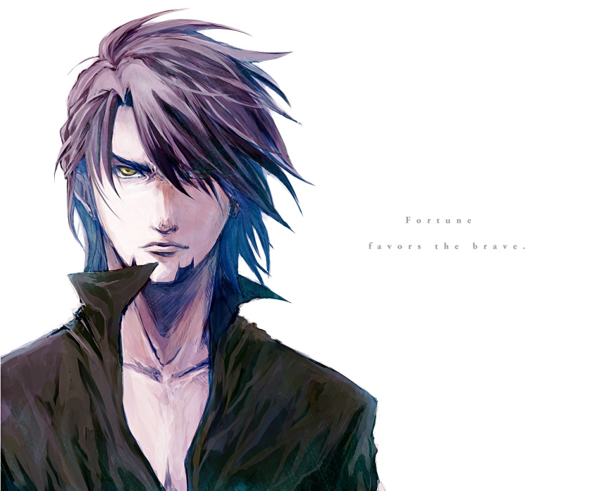 brown_eyes, brown_hair, facial_hair, kaburagi_t_kotetsu, male, oui_lion, short_hair, solo