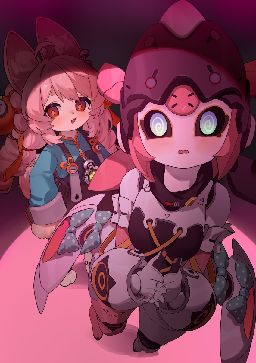 2girls, absurdres, animal_ears, aria_(zenless_zone_zero), chinese_commentary, commentary_request, furry, furry_female