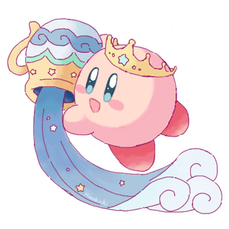 1boy, :d, blue_eyes, blush_stickers, commentary_request, creature, full_body, holding_vase