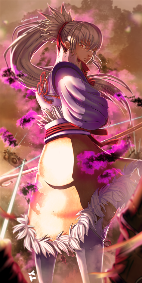 1boy, aura, cromerone001, dark_aura, dark_persona, fire_emblem, fire_emblem_fates, hair_ribbon