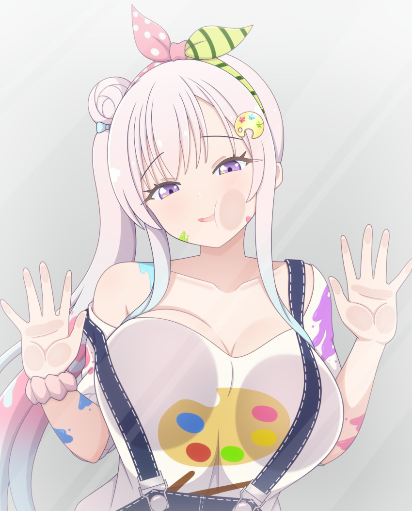 1girl, against_fourth_wall, against_glass, airani_iofifteen, airani_iofifteen_(1st_costume), blue_hair, blush, breast_press