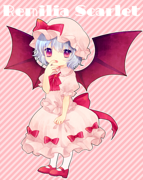 bad_id, bat_wings, blue_hair, character_name, child, hat, ia_(artist), ia_(carat)