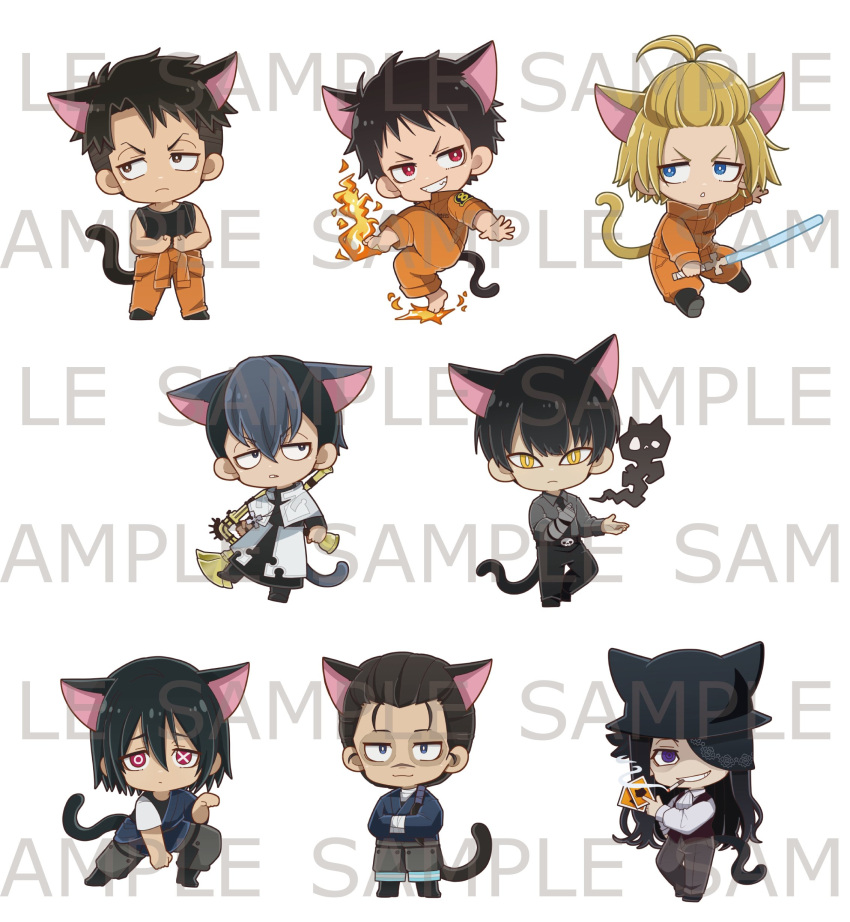 absurdres, akitaru_oubi, animal_ears, arthur_boyle, bandaged_neck, bandages, belt, black_belt