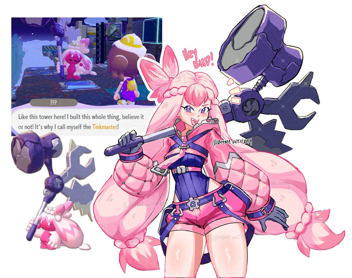 2girls, :d, ?, ??, ^^^, black_gloves, braid, ditto