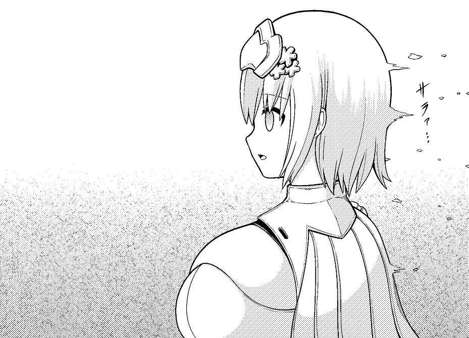1girl, breasts, cleavage_cutout, clothing_cutout, commentary_request, dress, empty_eyes, from_side