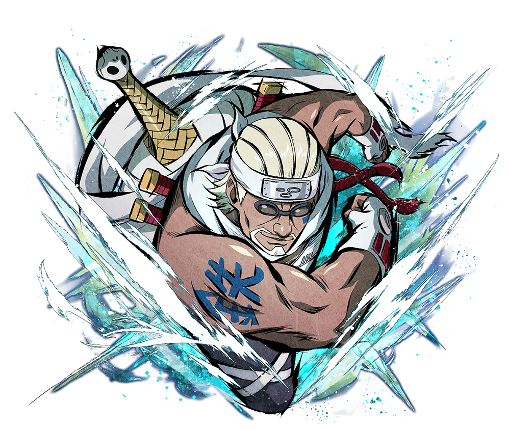 1boy, blonde_hair, dark-skinned_male, dark_skin, forehead_protector, glasses, killer_bee, kumogakure_symbol