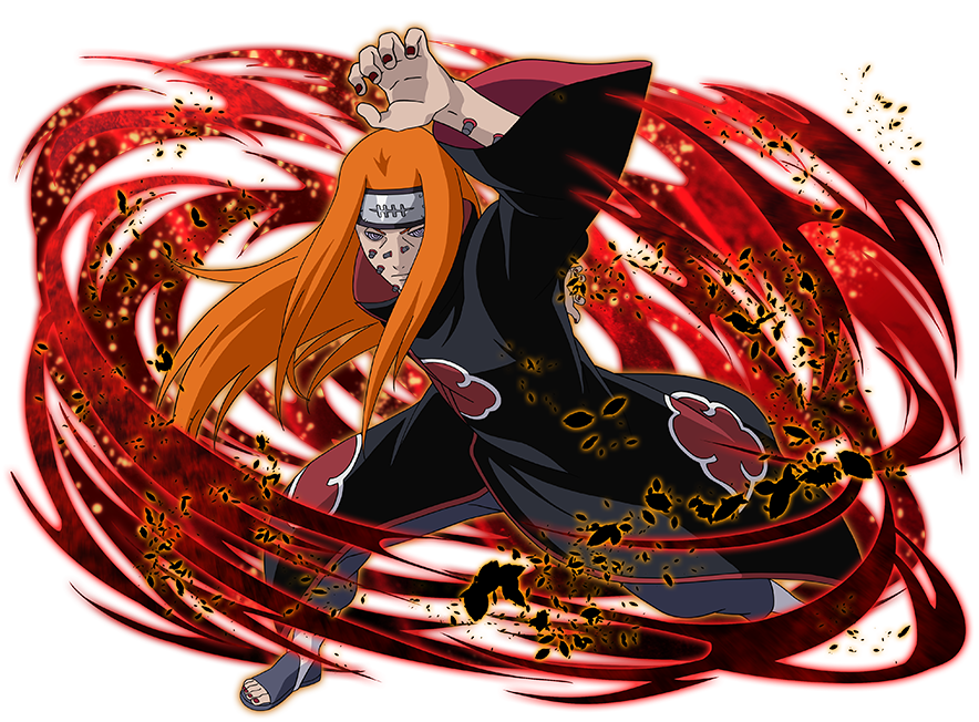 1boy, akatsuki_uniform, amegakure_symbol, black_boots, black_coat, boots, coat, grey_pants