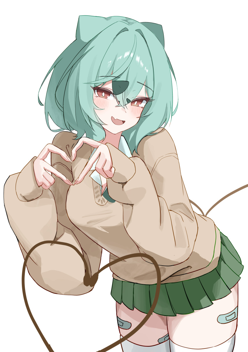 1girl, absurdres, bandaid, bandaid_on_leg, bandaid_on_thigh, blush, breasts, bright_pupils