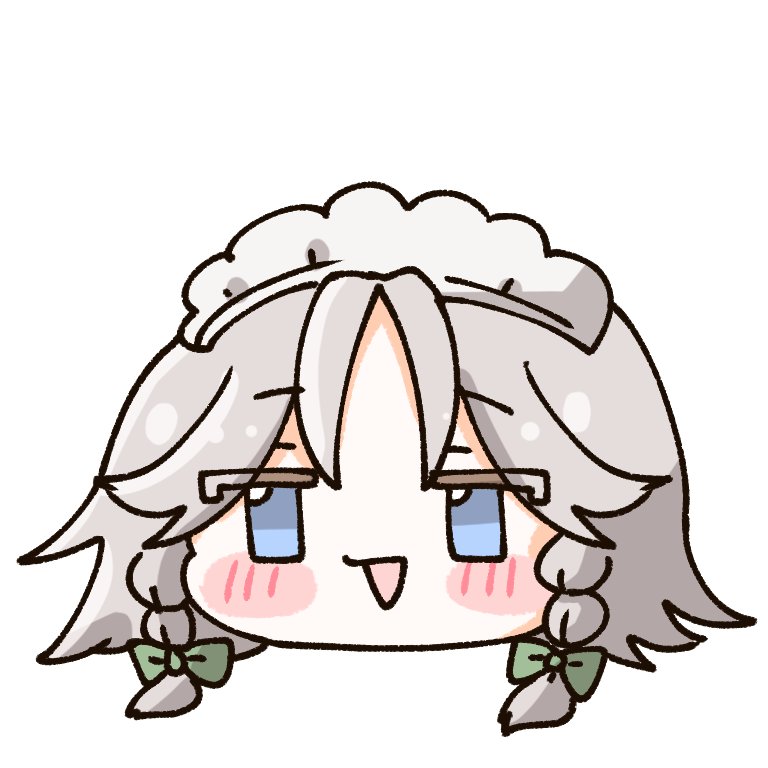 1girl, blue_eyes, blush, bow, braid, commentary_request, green_bow, hair_bow