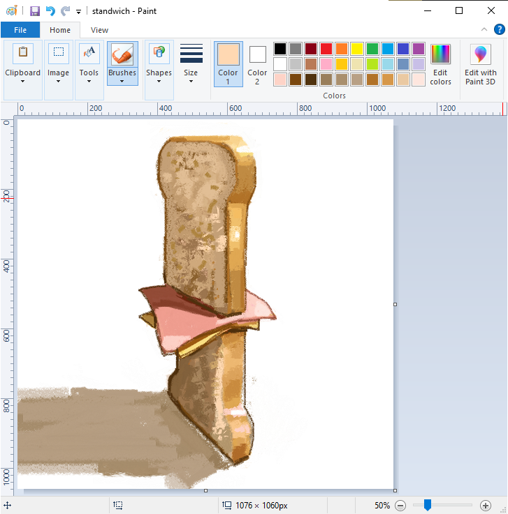 art_program_in_frame, bread, bread_slice, cheese, food, food_focus, meat, microsoft_paint_(medium), microsoft_paint_(software), no_humans, original, simple_background, white_background, you're_doing_it_wrong, yourehelloagain