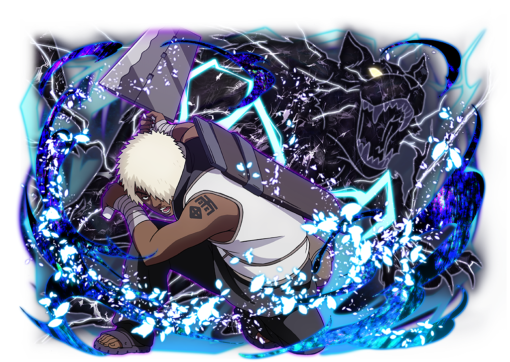 1boy, black_boots, black_jacket, black_pants, boots, dark-skinned_male, dark_skin, darui_(naruto)
