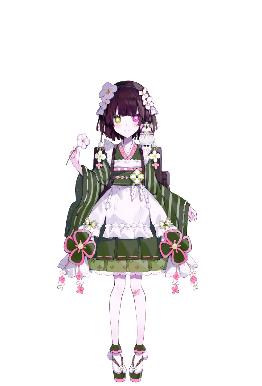 1girl, absurdres, awawa_yumemi, backpack, bag, bandaid, bandaid_on_knee, bandaid_on_leg
