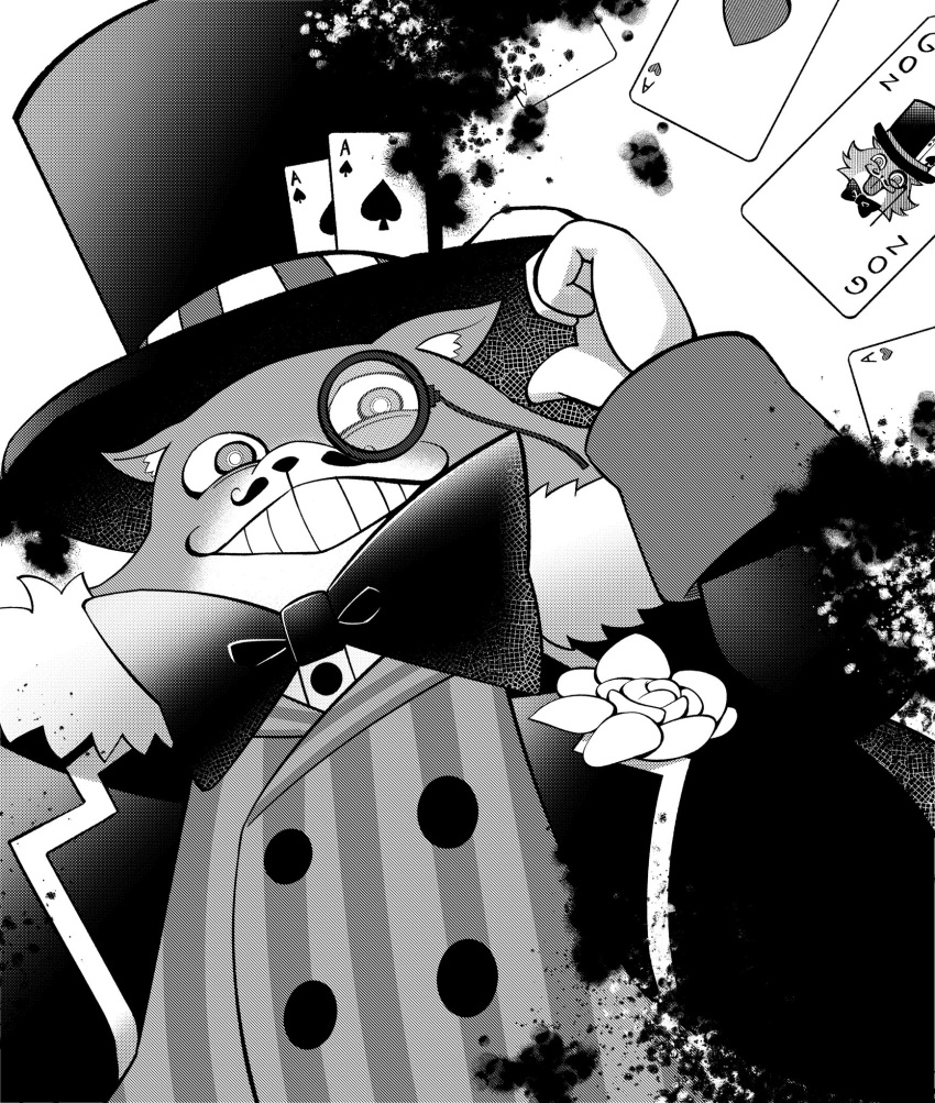 1other, ace_(playing_card), ace_of_hearts, ace_of_spades, blue_archive, bow, bowtie, buttons