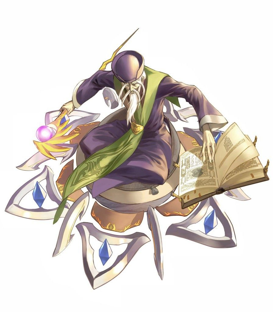 1boy, beard, book, facial_hair, fujishima_kousuke, full_body, glowing, hat, holding, holding_staff, long_beard, long_mustache, male_focus, maxwell_(tales), mustache, official_art, old, old_man, purple_hat, purple_robe, robe, short_hair, simple_background, sitting, solo, staff, tales_of_(series), tales_of_symphonia, third-party_source, white_background, white_hair