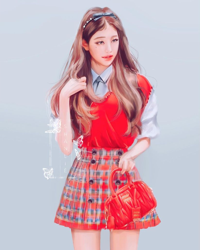 1girl, bag, black_bow, bow, brown_hair, collared_shirt, commentary, english_commentary