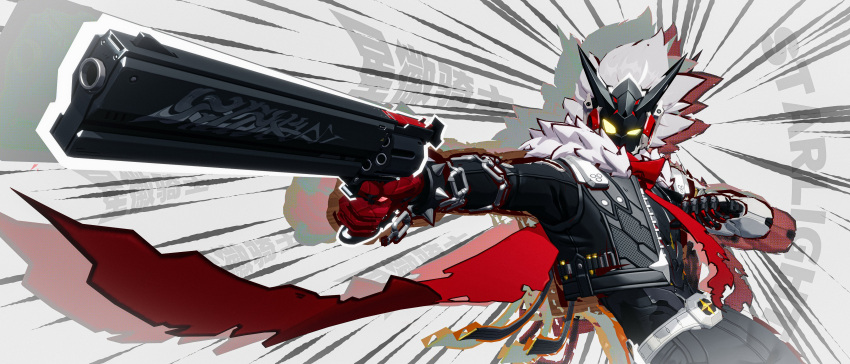 1boy, absurdres, belt, billy_kid, billy_kid_(starlight), black_jacket, black_pants, commentary