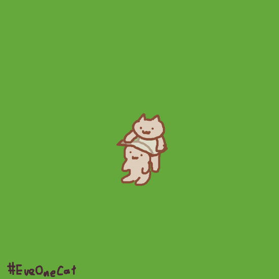 2others, :3, animated, animated_gif, artist_name, black_smoke, cat, crackling_energy, electricity, everydayonecat, explosion, green_background, multiple_others, original, physics, plastic_sheeting, simple_background, sitting, smoke, static_cling, static_electricity