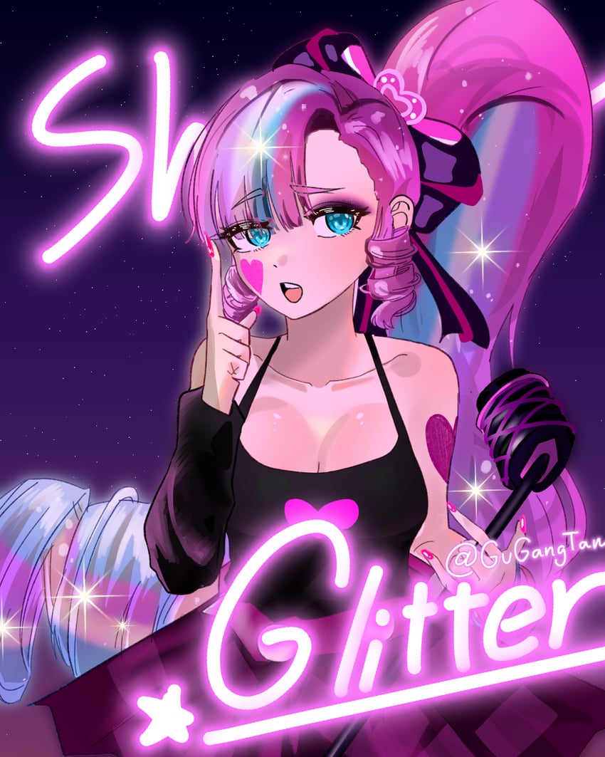 1girl, bow, bracelet, character_name, cookie_run, cookie_run:_kingdom, eyelashes, eyeshadow