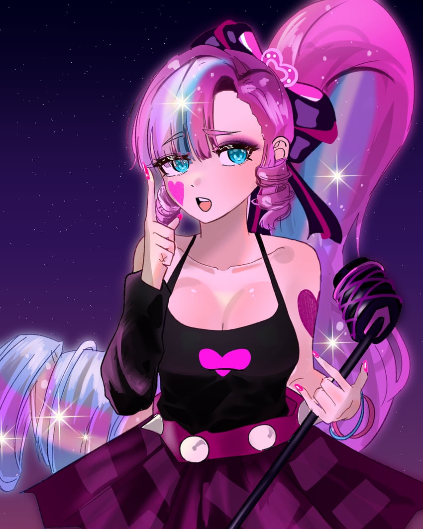 1girl, belt, bow, bracelet, cookie_run, cookie_run:_kingdom, eyelashes, eyeshadow