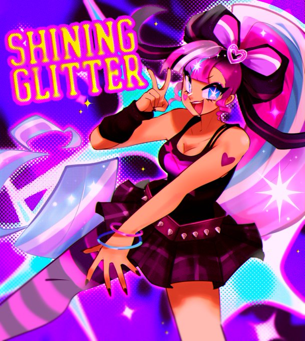 1girl, asymmetrical_legwear, belt, black_nails, bow, bracelet, character_name, cookie_run:_kingdom