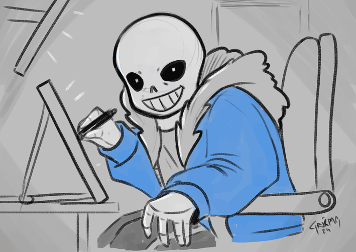 1boy, 2024, 2d, animated, animated_gif, arm_rest, black_shorts, blinking