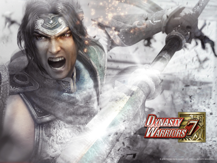 angry, close, dynasty_warriors, dynasty_warriors_7, koei, sangoku_musou, shield, solo