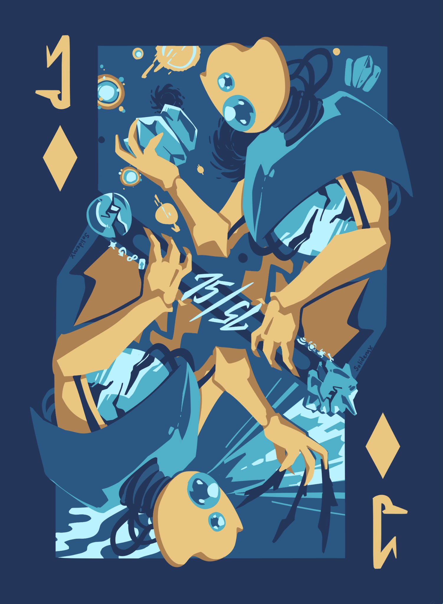 1other, blue_background, blue_gem, card, commentary, energy_orb, english_commentary, gem