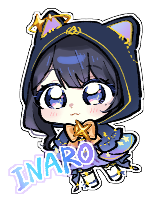 1girl, blue_hoodie, hood, hood_up, hoodie, inaro_(vtuber), non-web_source, simple_background