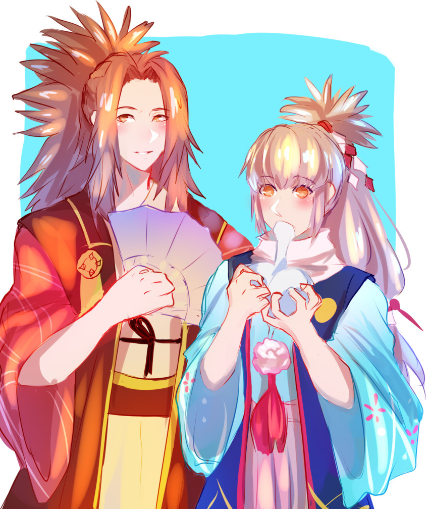 2boys, brothers, brown_hair, fire_emblem, fire_emblem_fates, fire_emblem_heroes, food, grey_hair