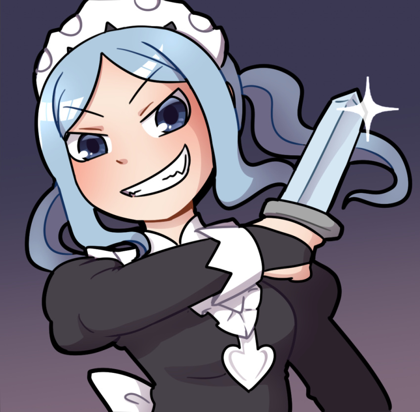 1girl, blue_hair, commission, didudraws, feather_trim, fire_emblem, fire_emblem_fates, flora_(fire_emblem)