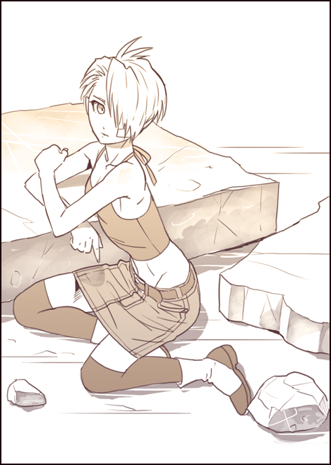 dragon_ball, dragon_ball_z, genderswap, isaki, thighhighs, trunks_(dragon_ball)