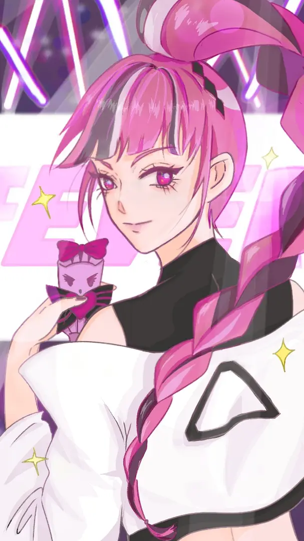 bow, braid, braided_ponytail, cookie_run, cookie_run:_ovenbreak, crop_top, eyelashes, female