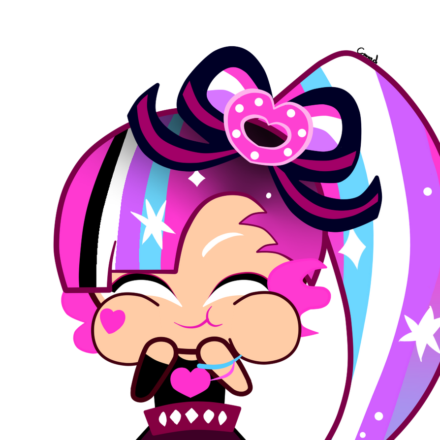 1girl, belt, blueberrycamille, bow, bracelet, closed_eyes, cookie_run, cookie_run:_kingdom