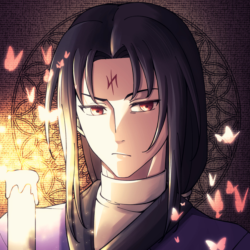 1boy, absurdres, bishounen, closed_mouth, commentary, english_commentary, facial_mark, fire_emblem