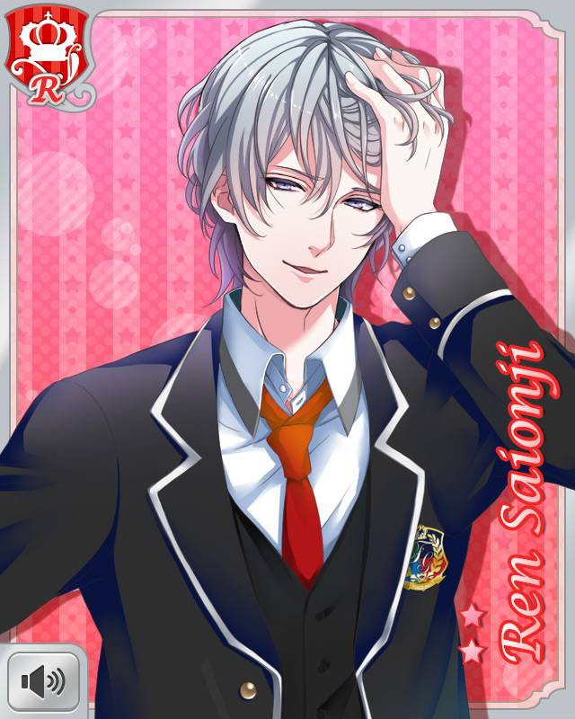 1boy, black_jacket, boyfriend_(kari), card_(medium), character_name, grey_eyes, grey_hair, hair_between_eyes