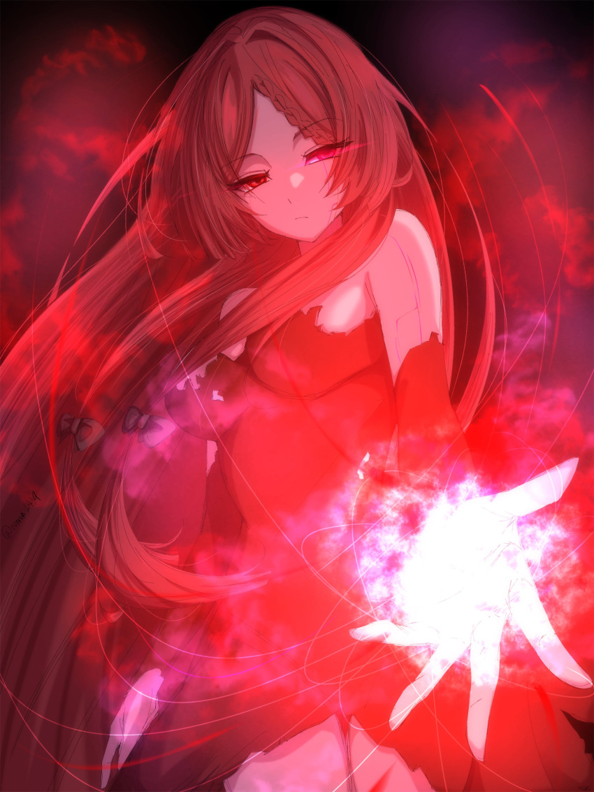 1girl, absurdres, breasts, commentary_request, elisabeth_(kagejitsu), hair_ornament, highres, kage_no_jitsuryokusha_ni_naritakute!