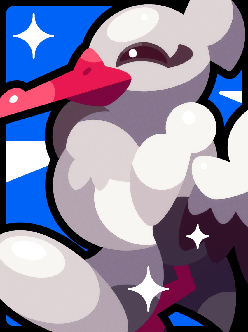 absurdres, animal_focus, bird, black_border, bombirdier, border, closed_mouth, commentary_request
