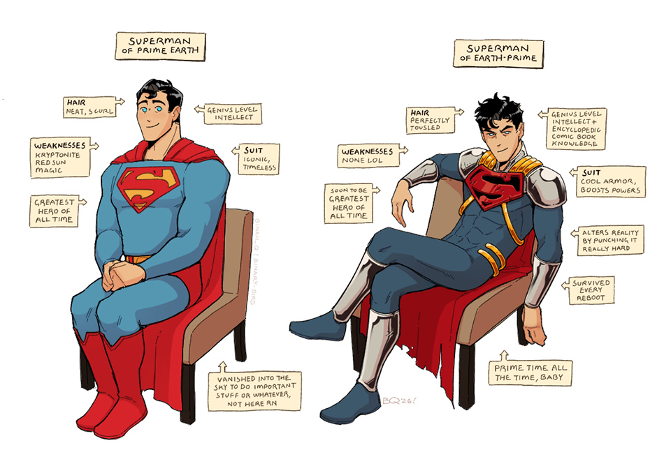 2boys, binah_q, bodysuit, cape, dc_comics, english_text, male_focus, multicolored_bodysuit