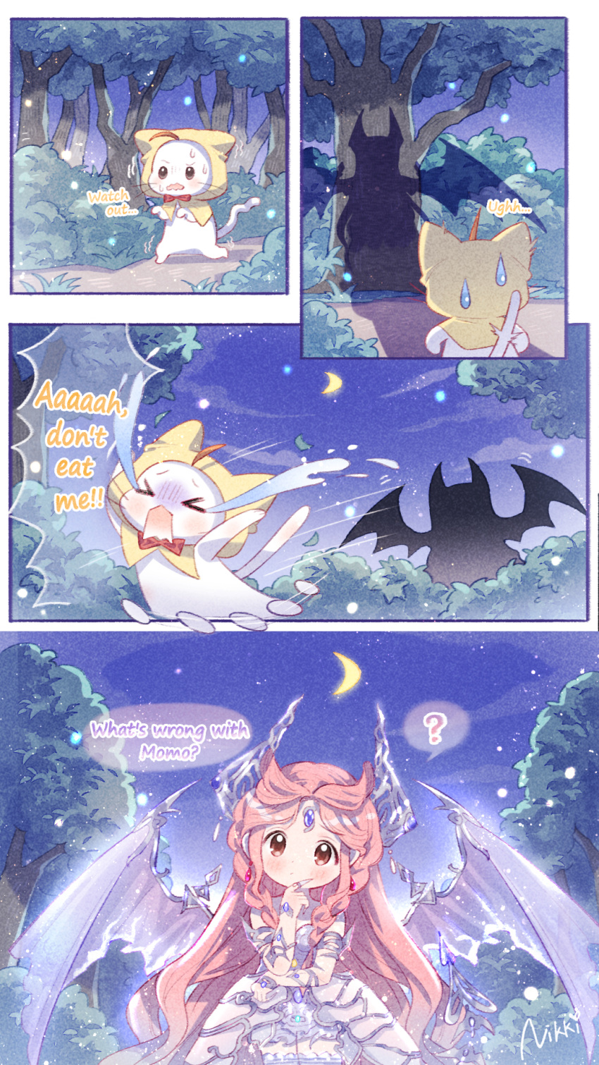>_<, :o, ?, ahoge, animal, armor, artist_request, bare_shoulders