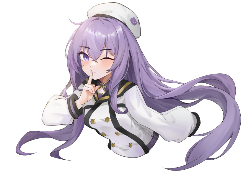 1girl, absurdres, beret, breasts, dodo1996, hair_between_eyes, hat, highres