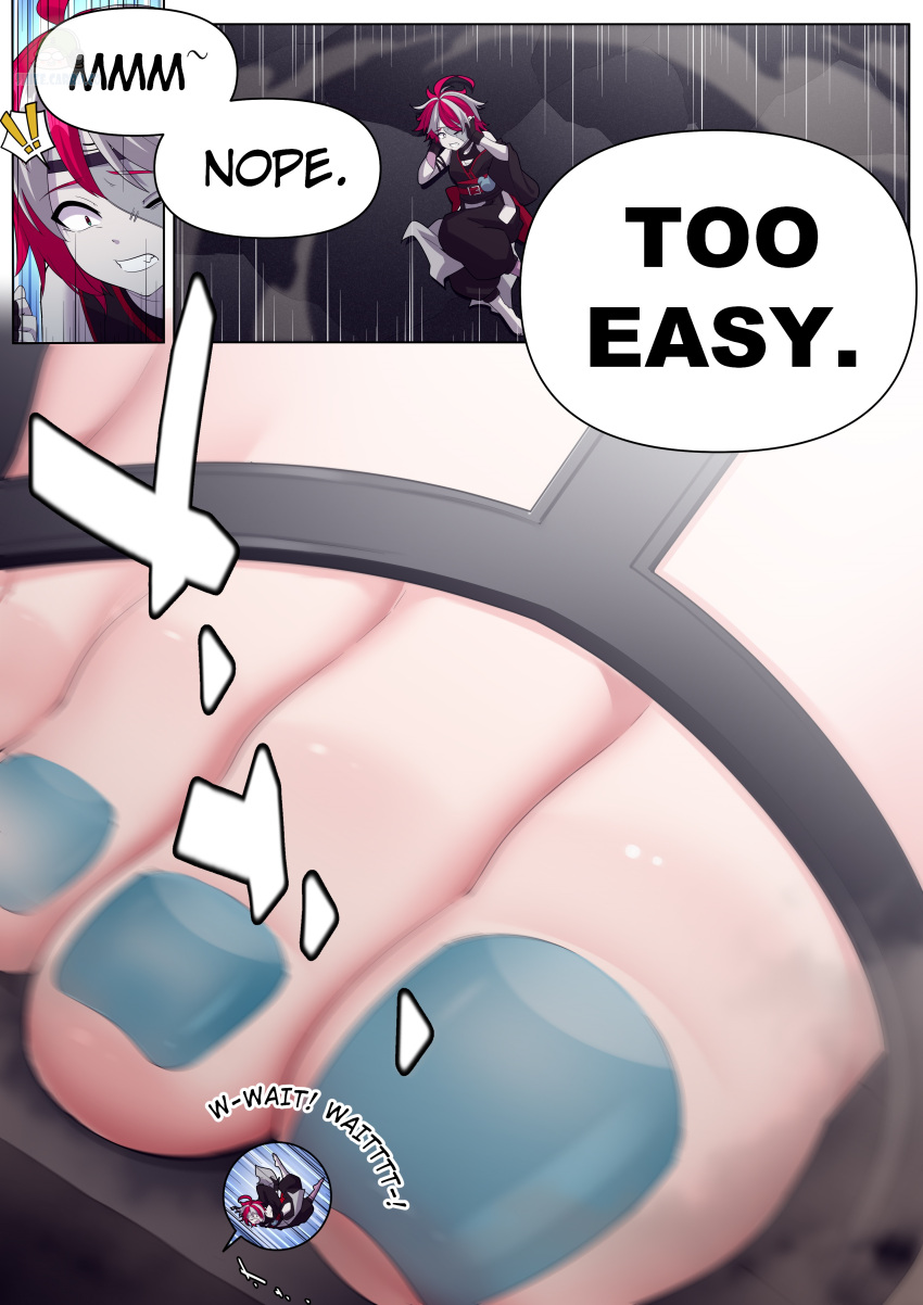 absurdres, giant, giantess, highres, hololive, hololive_indonesia, kureiji_ollie, kureiji_ollie_(new_year)