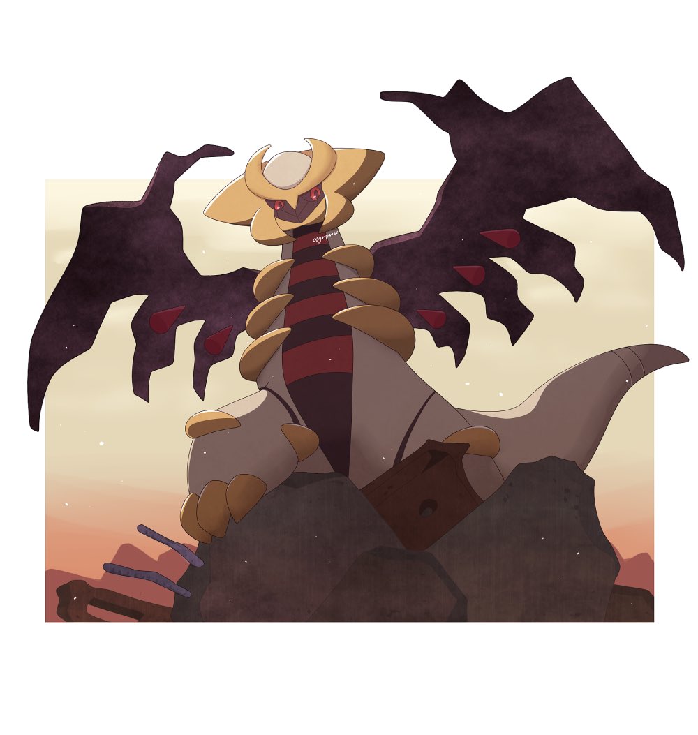 alternate_form, asgr_pww, black_sclera, colored_sclera, commentary_request, dragon, giratina, giratina_(altered)