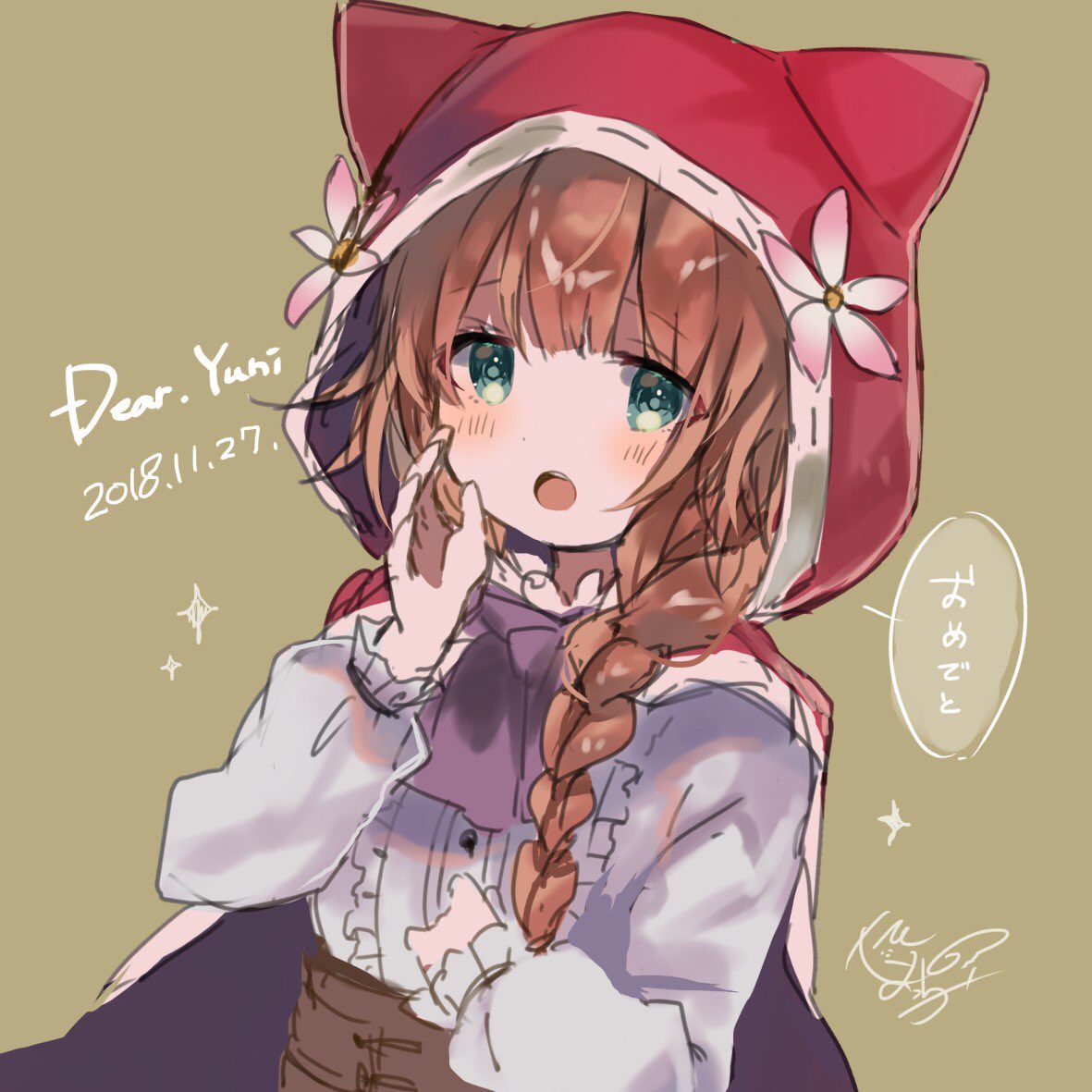 1girl, aqua_eyes, az_9649, brown_corset, brown_hair, buttons, cloak, corset