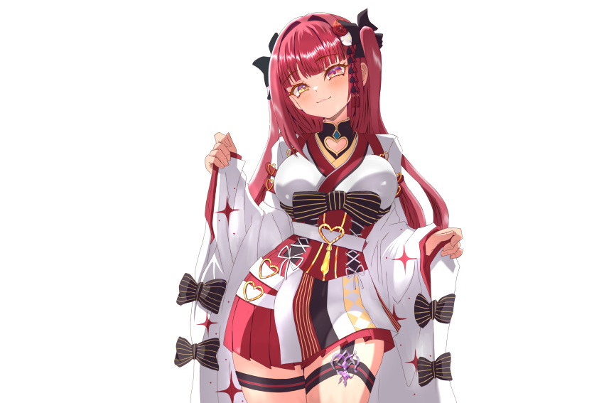 1girl, 666girimekara, absurdres, black_bow, blush, bow, closed_mouth, hair_bow