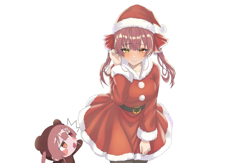 1girl, 2girls, 666girimekara, absurdres, alternate_costume, belt, black_belt, closed_mouth